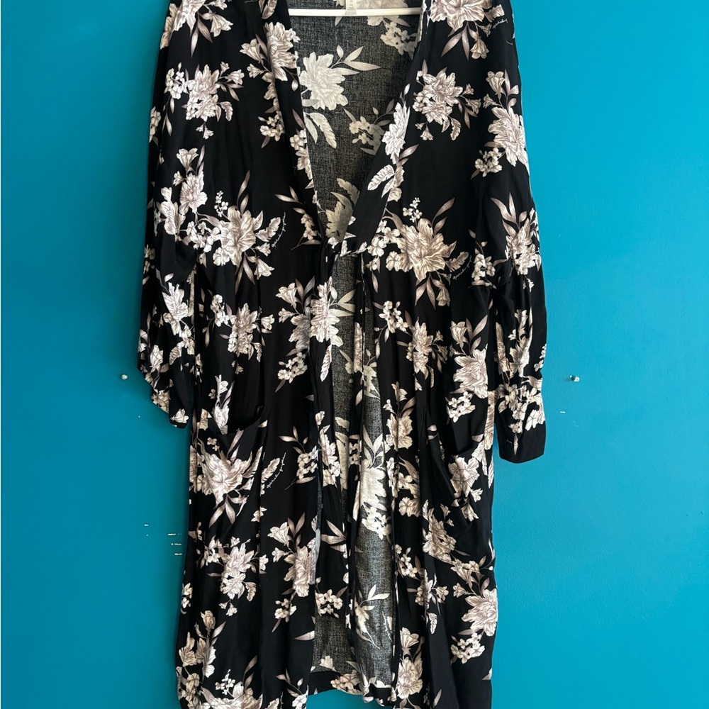 Spiritual Gangster Black and White Floral Jacket